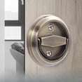 thumbnail image 3 of Metal Stainless Steel Concealed Handle Invisible Door Handle Background Wall Door Handle Circular Open Pull Ring, 3 of 4