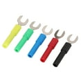 thumbnail image 1 of 10pcs Fork Spade Wire Connectors PVC Brass Y Type Plug Terminal U Type Banana Plug Adapter For Electronic Industrial Equipment, 1 of 8