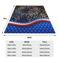 thumbnail image 3 of Bingfone Fireworks Print Flannel Fleece Blanket Throw Blanket for Bed,Sofa,Couch,Travel,Camping(80"x60" ), 3 of 8
