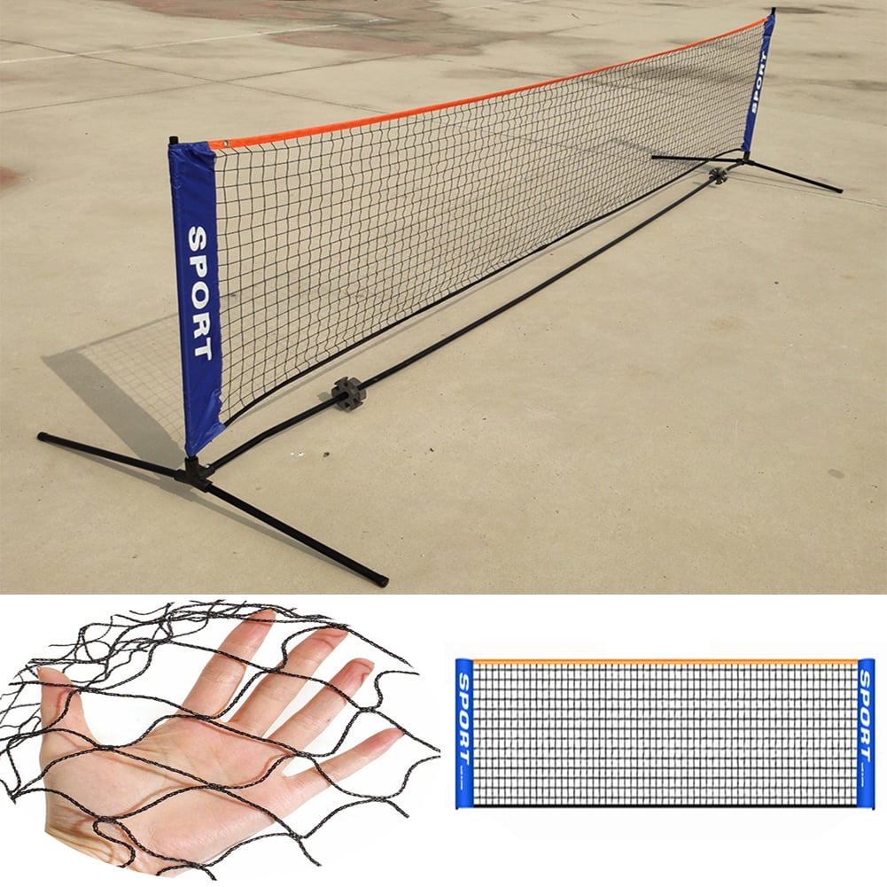 4.1M Badminton Tennis Net Stand Frame Net Rack Adjustable Portable Easy Carry 