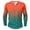 Orange, variant on Dagegui Henley T Shirts for Men Long Sleeve Gradient Tie Dye Print Shirt Fall Crewneck Buttons Pullover Shirts Big and Tall Gym Workout Muscle Tees Tops Purple M