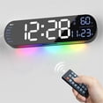thumbnail image 2 of Large Digital Wall Clock with Remote Control 13.7Inch,Auto Brightness,Dual Alarm Clock & Timer,for Bedroom, Gift, 2 of 5