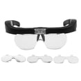 thumbnail image 1 of Fawoonu Head-Mounted LED Magnifying Glasses with Interchangeable Lenses for Precision Work, Jewelry Repair, and Eyelash Extensions, Model 11537DC, 1 of 7