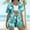 Sky Blue, variant on BLTIBY Women's Summer 2 Piece Sets Printed Short Sleeve Cardigan Open Front Shirts Matching Drawstring Shorts Beach Outfits with Pockets Multicolor XL