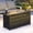 Black, variant on SUMMIT LIVING 56" Rectangular Gas Fire Pit Table, 50,000 BTU Wicker Propane Fire Pit with Lid & Blue Fire Glass, Black & Brown