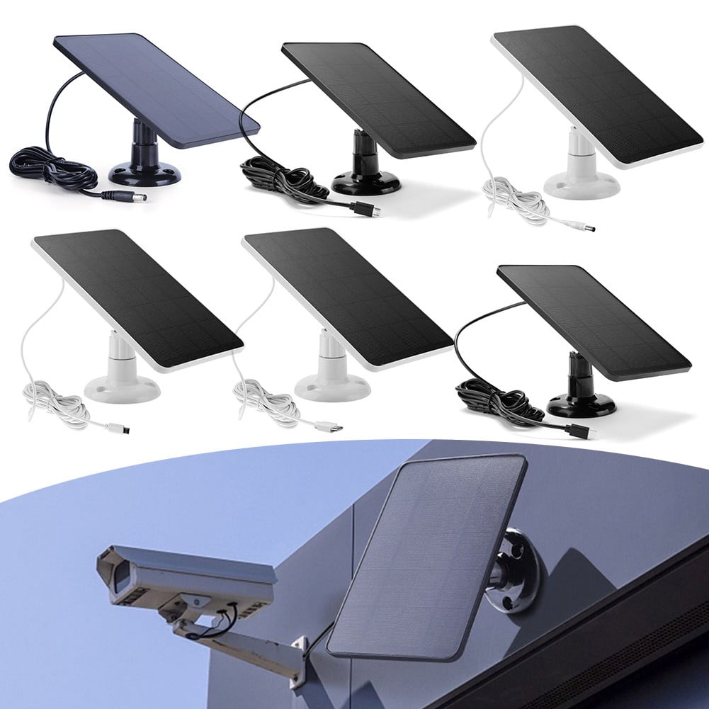 Solar Panel for Blink Camera 4W 5V Outdoor Solar Charger with 9.84ft Cable Doorbell Solar Charging Panels Replace Accessories-Garden Decor
