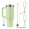 thumbnail image 2 of 3pcs Letter Charm Accessories with 3pcs 9mm Straw Cover Cap Black/White/Red(Letter R), 2 of 4