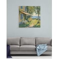 thumbnail image 4 of Canvas Wall Art, Vintage Countryside Landscape Prints, Dreamy Garden in Monet Style, Home Decor Aesthetic, Rustic Neutral Tone Farmhouse Wall Décor for Living Room Bedroom (16x16 Inches), 4 of 6
