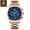 Rose Gold Blue, variant on Luxury Man Wristwatch Military Waterproof Luminous Chronograph Men Watch Stainless Steel Men's Quartz Watches box Reloj