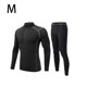 thumbnail image 3 of Guardurnaity Ropa deportiva para hombre, traje deportivo para correr, ejercicio, gimnasio, traje deportivo elástico transpirable, chándal con cremallera de Pijama gris negro METRO Guardurnaity AP013099-08B, 3 of 6