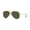 Polished Gold Frame | Green Lens, variant on RB3625 NEW AVIATOR Pilot Shape Sunglasses Polished Black Frame | Dark Grey Lens 58mm