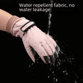 thumbnail image 4 of Guantes de esquí al aire libre de otoño e invierno para mujer, cálidos, de terciopelo, antisalpicaduras, antideslizantes, resistentes al desgaste, para ciclismo de invierno, pantalla táctil, 4 of 5