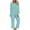 Sky Blue, variant on Viadha Pajamas for Women Ladies' Gradient Printed Casual Top Pants Pajama Set