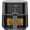 4 Quart, variant on Air Fryer 6-in-1, XL 14-Quart Multifunctional Airfryer with Touchscreen Controls, Rotisserie, Food Dehydrator, Convection Oven, Bake, Broil, and Reheat Functions, Windowed Door – Black