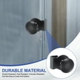 thumbnail image 5 of Uxcell Glass Door Pull Handle, Stainless Steel No Drilling Door Clips Pulls Handles Knobs with Screw Black 2, 5 of 7