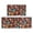 Mushroom and Flower Brown Pattern, variant on Mushroom and Character Beige Pattern Anti Fatigue Kitchen Rugs Set Of 2, Non Slip Washable Decorative Floor Mats for Kitchen Sink Laundry, 17"x30" and 17"x47"