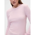 thumbnail image 3 of Top acanalado de manga larga para mujer GAP, talla M, 3 of 4