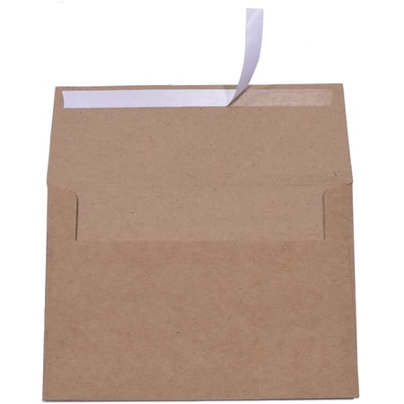 A7 Brown Kraft Paper Invitation 5 x 7 Envelopes - 50 Pack,Self Seal,For ...