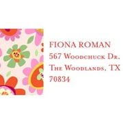 Bright Floral Personalized Address Label