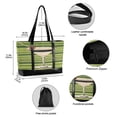 thumbnail image 2 of FORMRS Canvas Laptop Tote Bag for Women with 15.6" Computer Compartments Shoulder Handbag, Black Martini, 2 of 7