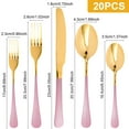 thumbnail image 2 of Grusce 20PCS Flatware Silverware Set for 4, Include Fork Spoon Knife Mirror Polished Cutlery Utensil Set with Ergonomic Handle for Home and Restaurant, 2 of 11
