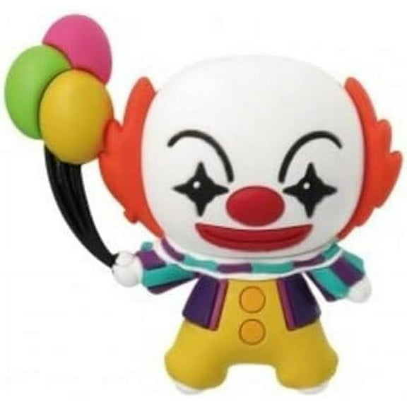 Warner Bros. Pennywise 3D Fridge Magnet - Pennywise Magnets, Cool Magnetic Foam Figures for IT Horror Fans and Collectors, Scary Kids and Adults Magnets for Fridge, Locker, Office, and Whiteboard