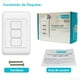 thumbnail image 2 of Apagador Inteligente Wifi On/off 3 Botones Alexa Google Tuya A30 Duosmart, 2 of 6