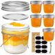 thumbnail image 1 of Frasco de vidrio Mason Jars ComSaf, boca ancha, 240 ml, con tapa, 6 unidades, 1 of 9