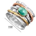 thumbnail image 3 of Latrodar Turquoise-plated Men's And Women's Rings Reveal Your Personality AS show up to 50% Off, 3 of 3
