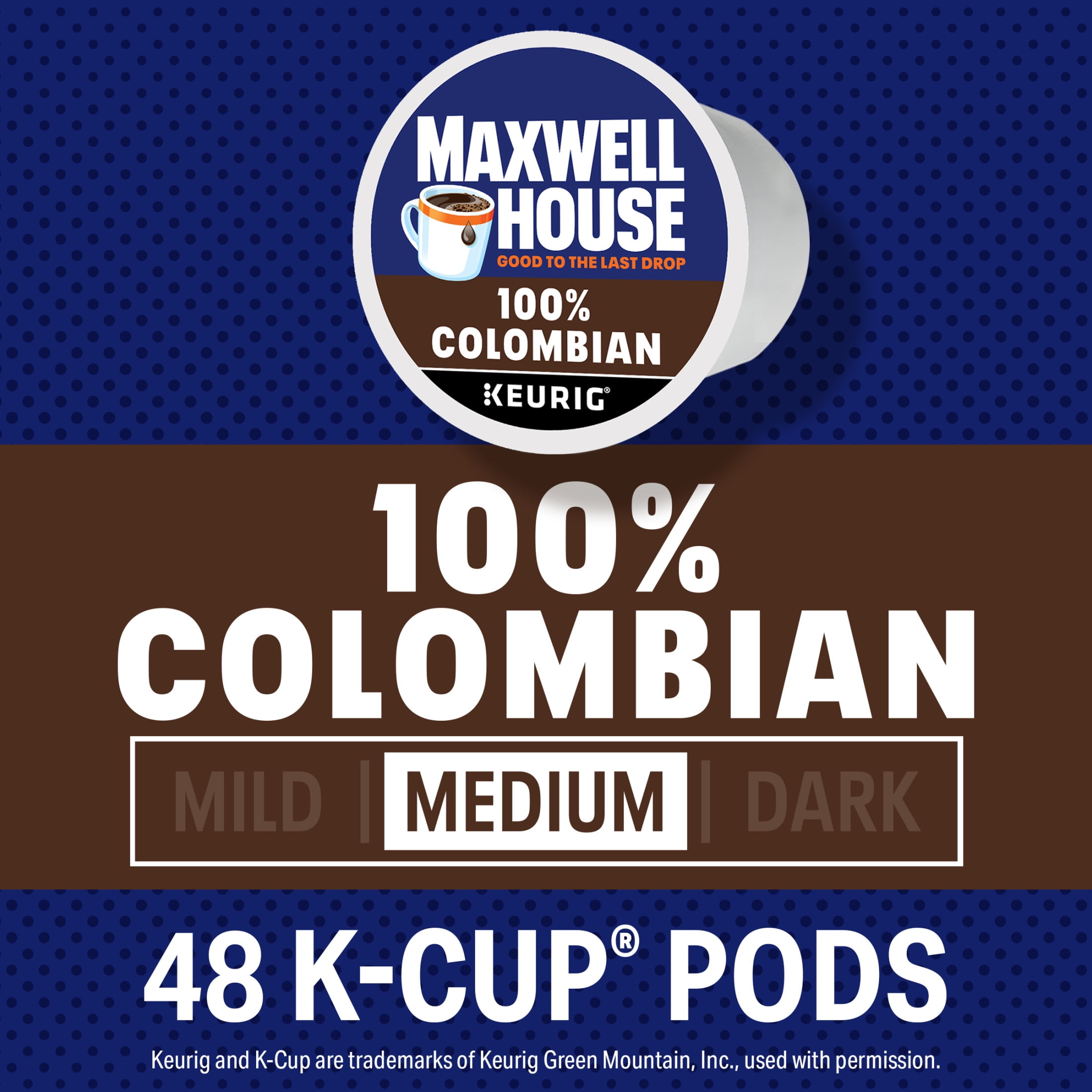 Maxwell House 100% Colombian Medium Roast K-Cup® Coffee Pods, 48 Count Box