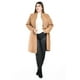 thumbnail image 5 of Abrigo largo de cuello Mao Roman Fashion /Tallas Extras, 3011 (Cafe) cafe 38, 5 of 6