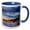 Blue/White, variant on 3drose, Washington, Seattle, Evening Light Over Seattle Downtown., 15oz Mug