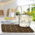 thumbnail image 5 of FREEAMG Dish Drying Mat Fleur De Lis Kitchen Dish Pads Super Absorbent Microfiber Dish Drying Rack Pads Safe Heat-resistant Kitchen Counter Mat,16x18 Inch, 5 of 7