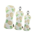 thumbnail image 4 of AMLESO 3Pcs Golf Head Cover Golf cover Fashion PU Leather Portable Golf Club Cover Protector for Sports Adults Outdoor Gift white, 4 of 10