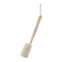 Natural Exfoliating Loofah Luffa Loofa Bath Brush On a Stick, Shower Sponge Back Scrubber with Long Wooden Handle for Men & Women, Deep Clean and Invigorate Your Skin Back Brush