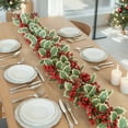 thumbnail image 5 of Christmas Vine Decorations Simulated Christmas Leaves Red Fruit Vines Simulated Green Plants Berries Vines Decorations, 5 of 6