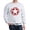 Ash Gray, variant on CafePress - Distressed Red Star Sweatshirt - Crew Neck Sweatshirt