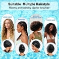thumbnail image 6 of AEGEND Extra Large Silicone Swim Cap for Braids, Dreadlocks, Long Thick Curly Hair, Adult Swim Cap for Women & Men, Stretchy Secure Fit Swimming Cap, XL, 6 of 7