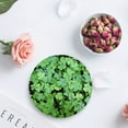 thumbnail image 4 of FMSHPON Happy St. Patrick's Day Clover Set of 6 Round Coaster for Drinks, Absorbent Ceramic Stone Coasters Cup Mat with Cork Base for Home Kitchen Room Coffee Table Bar Decor, 4 of 6