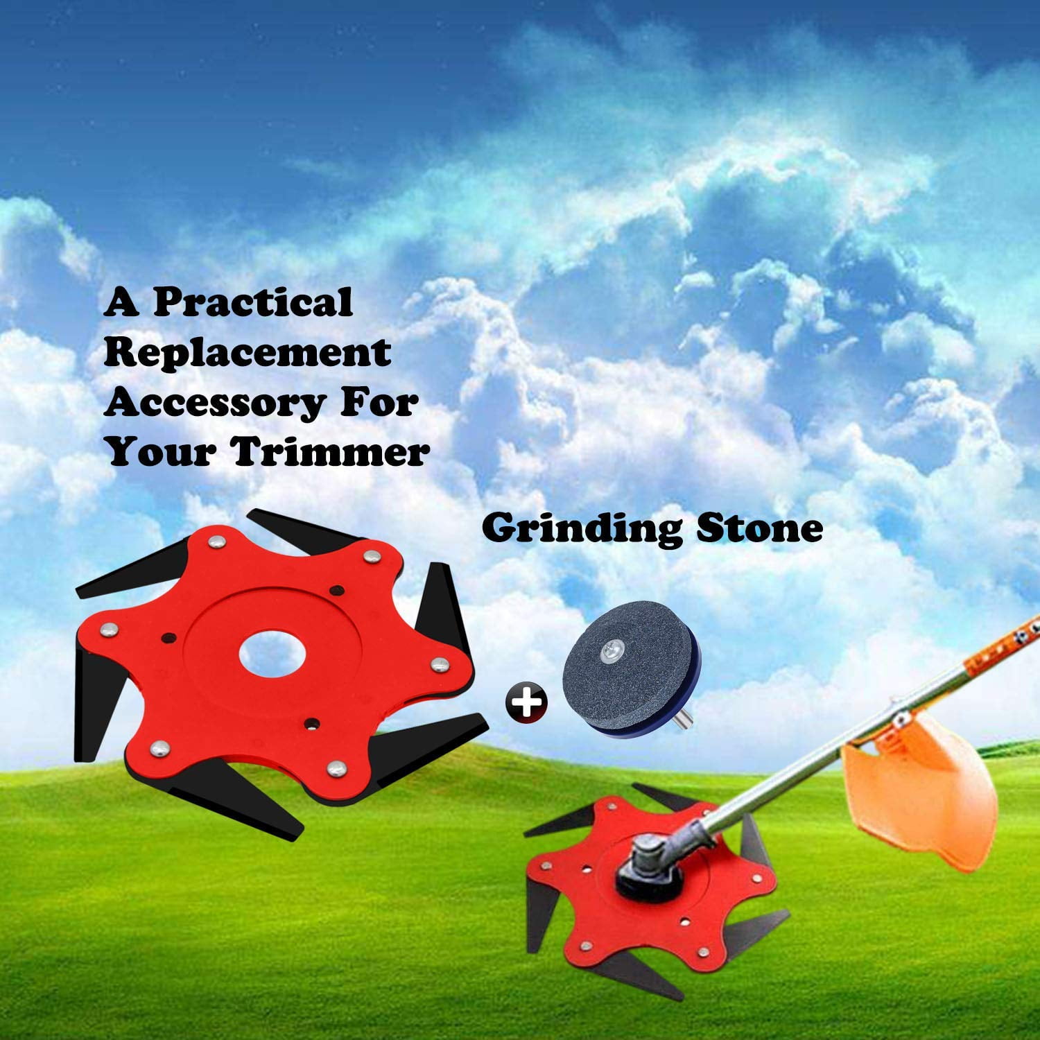 6 steel razors trimmer head adapter