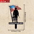 thumbnail image 3 of ERTZAE Patriotic Garden Stake,11.82" Standing Soldier Silhouette Yard Sign,4Th Of July Decorations Outdoor,Usa Lawn Porch Yard Sign,Red White Blue Independence Anniversary Memorial Day Decor, 3 of 9