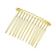 thumbnail image 4 of Unique Bargains No Slip Hair Side Combs Accessories 4 Pcs Metal Gold Tone, 4 of 6