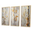 thumbnail image 3 of Designart "Tree Of Grey & Yellow III" Floral & Botanical Framed Wall Art Set Of 3 - Yellow Tree Monochrome Frame Gallery Wall Set For Home Decor, 3 of 6