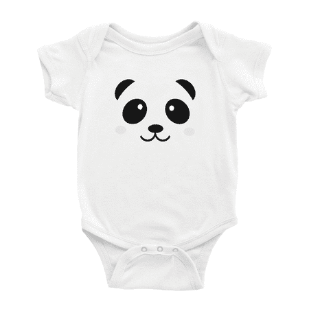

Panda Face Cute Baby Clothing Bodysuits Boy Girl Unisex