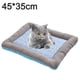 thumbnail image 2 of Sofá cama para mascotas estilo sofá con espuma, refuerzos y funda extraíble para perro o gato, azul, s, 2 of 5
