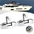 thumbnail image 2 of 2Pcs Boats Top Mount Rotating Deck Hinge 180 Degree Rotation with Rubber Pad Marine Yacht Hardware Accessories, 2 of 6