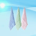 thumbnail image 3 of 3Pcs Baby Face Washing Small Towel Kids Kerchief Water Absorption Saliva Wiper Towel (Green, Blue, Pink), 3 of 4
