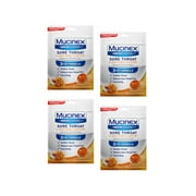 Mucinex InstaSoothe Sore Throat & Soothing Comfort Honey & Echinacea Flavor, 40 Medicated Drops - Pack of 4