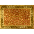 thumbnail image 1 of Ahgly Company Machine Washable Indoor Rectangle Persian Yellow Traditional Area Rugs, 2' x 3', 1 of 4