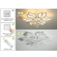 thumbnail image 5 of Garwarm Dimmable Modern Ceiling Light, 56W LED Flower Ceiling Lamp, White Acrylic Flower Light Fixture, 6-Head Flush Mount Chandelier Ceiling with Remote, Ideal for Bedroom Kitchen Dining Room, 5 of 18